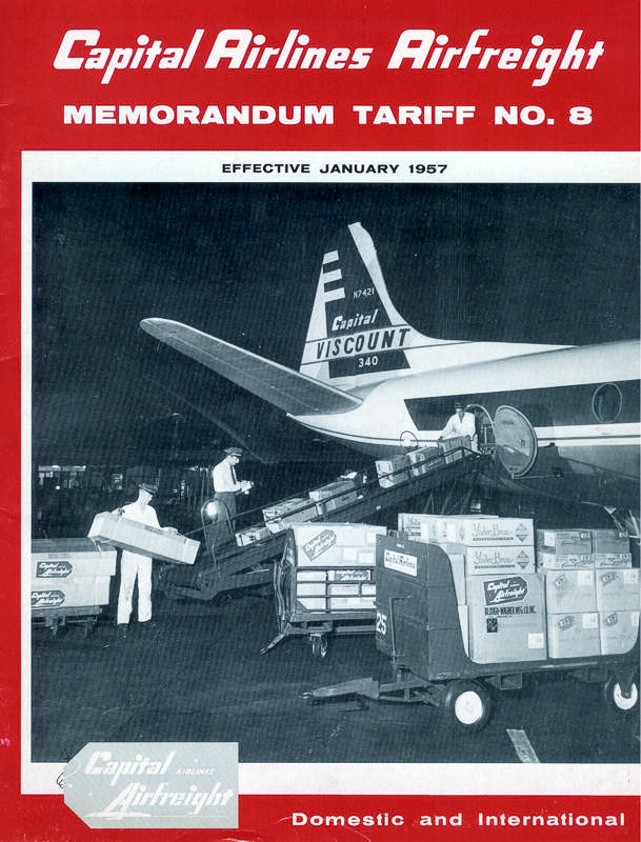 Capital Airlines memo from 1957