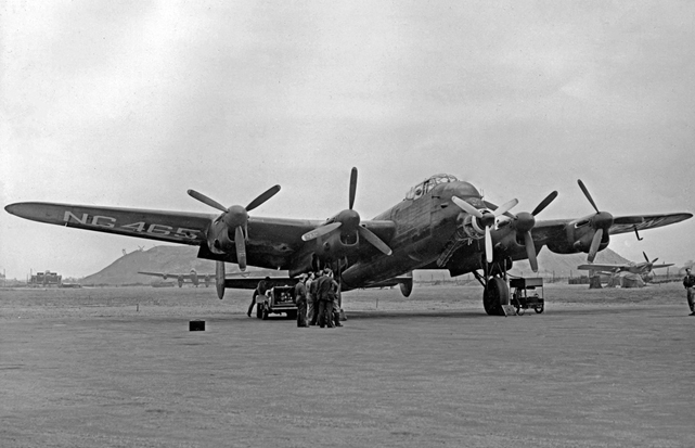 A Rolls-Royce Dart RDa1 was installed in the nose of Avro Lancaster NG465