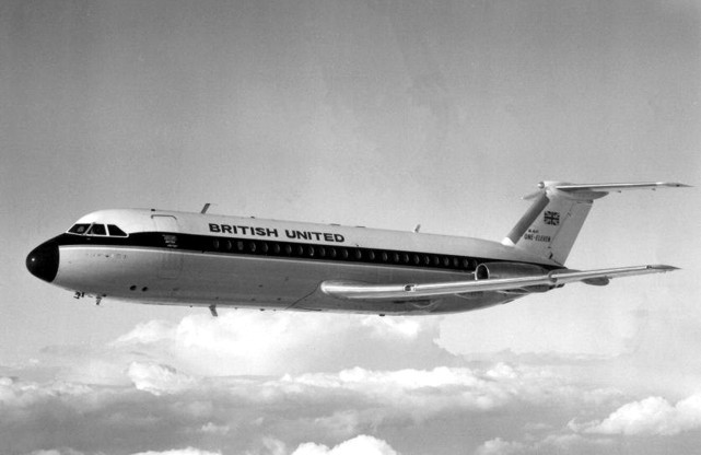 BUA - British United Airlines BAC 1-11 G-ASHG taken on the 4 October 1963