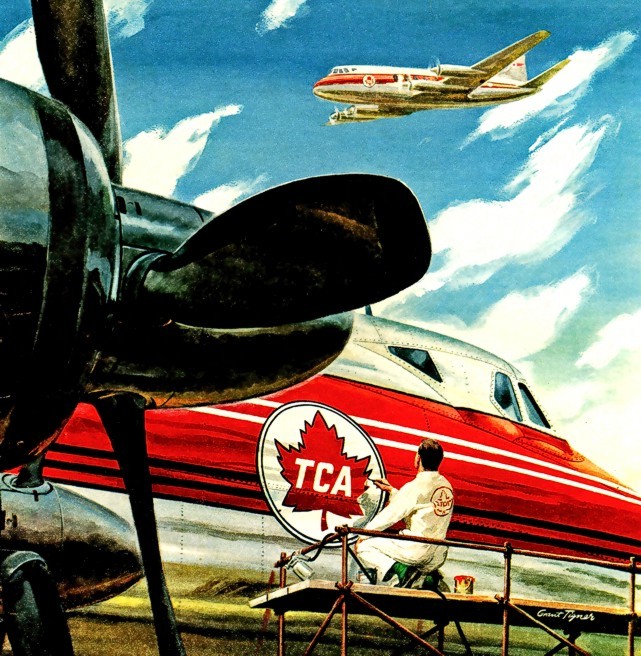 Grant Tigner TCA - Trans-Canada Air Lines poster