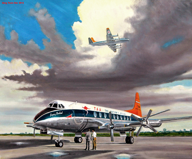 TAA - Trans-Australia Airlines V.720 series Viscount VH-TVB by Greg Thom