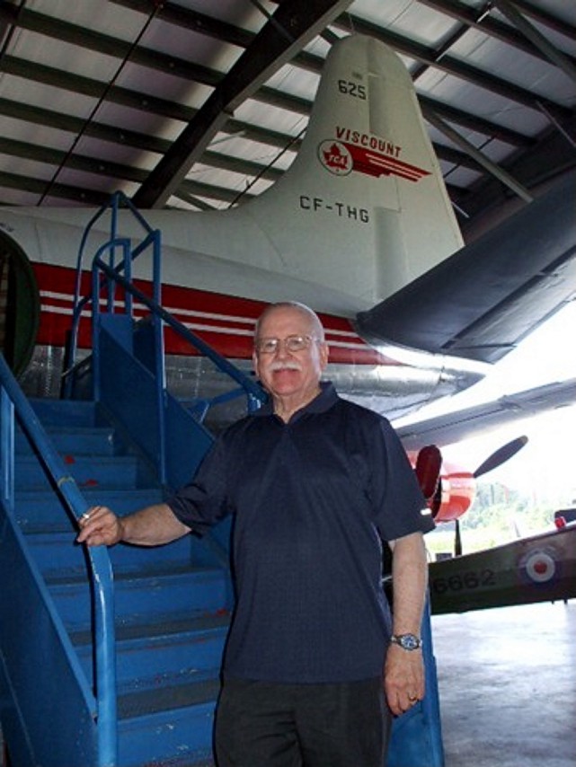 Core member Jack Stephens visited Viscount c/n 224 CF-THG
