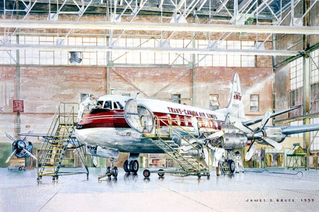 Jim Bruce's painting of Viscount CF-TGT