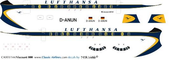 Lufthansa 1:144 decal