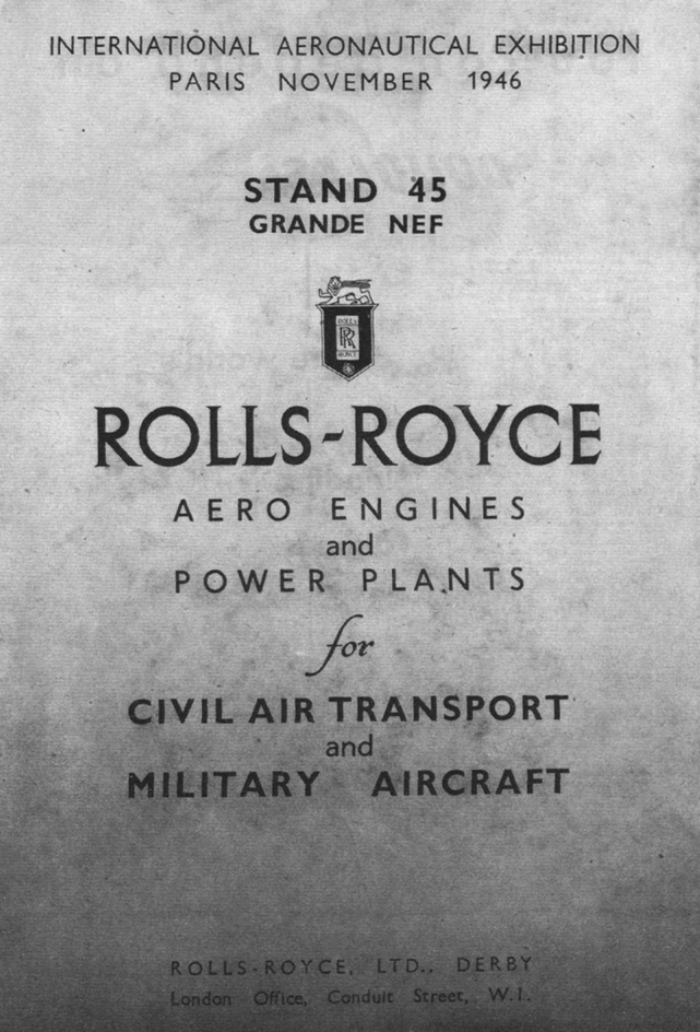 Rolls-Royce advert 14 November 1946