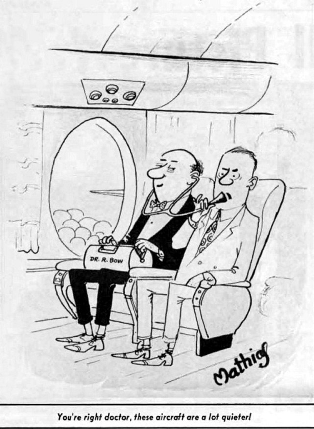 Dave Mathias TCA - Trans-Canada Air Lines cartoon