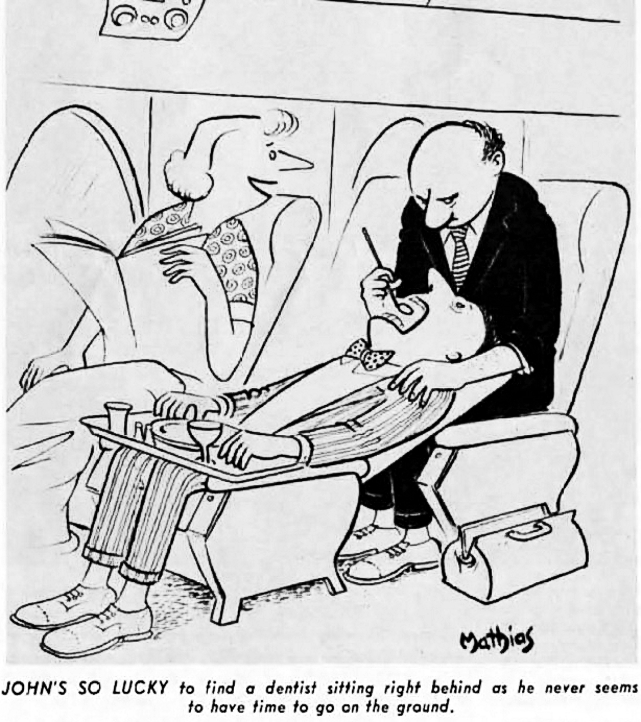 TCA - Trans-Canada Air Lines cartoon of August 1957