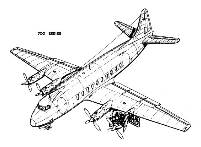 Viscount V.700 Series Drawing