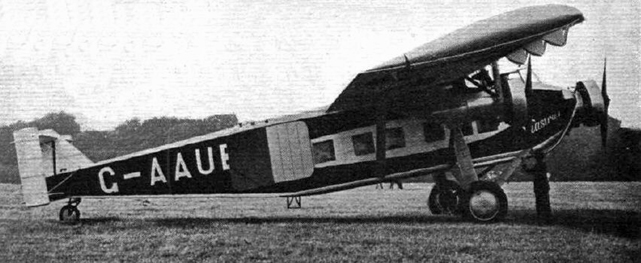 The first Vickers Viastra G-AAUB, a 12-passenger monoplane of 1930