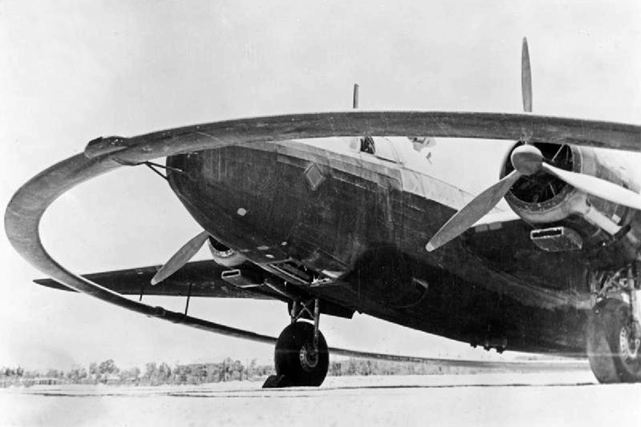 A Vickers Wellington fitted with a 48ft-diameter, electrically charged, magnetic coil