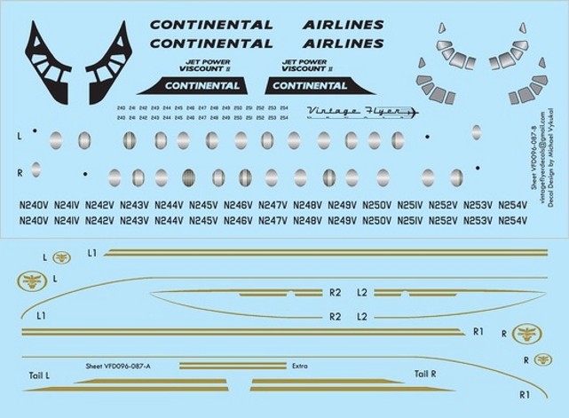 Vintage Flyer Decals example