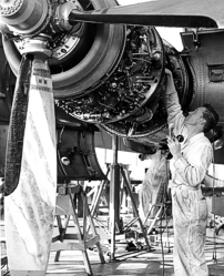 Photo of the Rolls-Royce Dart on a TCA - Trans-Canada Airlines Viscount