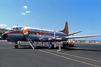 Repainted in the new orange and white livery to match the tail colours on their recently introduced Boeing 737 Funbirds.
