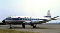 Painted in the Trans-Australia Airlines (TAA) 'White Tail' livery.