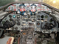 Photo of the cockpit of Viscount F-BGNR