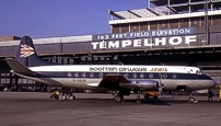 Had ‘Scottish Airways’ titles applied alongside ‘BEA’ titling on the upper fuselage.