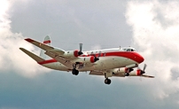 Painted in the Canadian Department of Transport red and white livery.