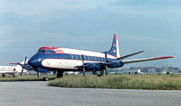 Painted in the United States Steel Corporation ‘red cockpit top‘ livery.