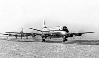 Departed Weybridge Airfield, Surrey, England to Canada for cold weather trials as the first Atlantic crossing by a turboprop aircraft.