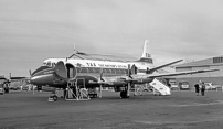 Painted in the Trans-Australia Airlines (TAA) 'White Tail' livery.