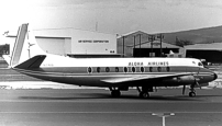 Repainted in the new blue and white livery to match the BAC One-Eleven fleet.