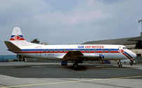 Painted in the GB Airways 'Blue and Red Striped' livery.