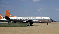 Painted in the SAA 'orange tail' livery.