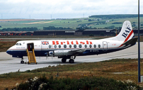 Painted in British Air Ferries (BAF) 'British' livery.