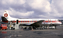 ZK-BRD in the final NAC - New Zealand National Airways Corporation Viscount livery.