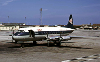 Painted in the BEA ‘Flying Union Jack‘ livery with 'Gibair' titles.