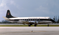 Painted in the Bahamas Airways 'Blue tail' livery first with 'Bahamas Airways' titles then just with 'Bahamas' titles.