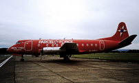 Photo of British World Airlines (BWA) Viscount G-OPFI