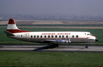 Photo of Viscount c/n 439 which was built for AUA - Austrian Airlines as OE-LAH