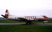 Painted in the Cambrian Airways 'White Cabin' livery.