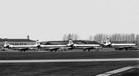 In open storage at Teversham Airport, Cambridge, England.