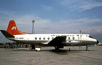 Painted in the Indian Airlines Corporation (IAC) 'Red Tail' Livery.