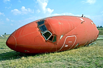 Forward fuselage section at Lanseria International Airport, Johannesburg, South Africa.