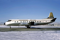 Painted in the Continental Airlines 'Golden Tail' livery.