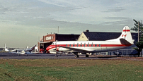 Withdrawn from service and stored at Uplands Airport, Ottawa, Ontario, Canada due to a cracked wing spar cap.