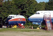 Displayed alongside the complete Viscount G-APIM (C/N 412)