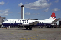 Photo of British Airways (BA) Viscount G-APEY c/n 382 April 1981