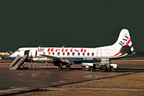 Photo of British Air Ferries (BAF) Viscount G-CSZB c/n 248 February 1989