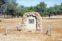 Memorial Cairn at Nadjayamba Station.