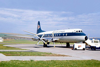 Photo of British Airways (BA) Viscount G-AOJC c/n 152 September 1975