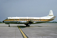 Painted in the Merpati Nusantara Airlines ‘Brown & Orange‘ livery.