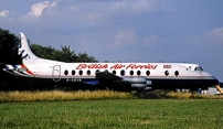 Photo of British World Airlines (BWA) Viscount G-AOYR c/n 266 July 1994