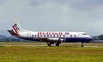 Re-entered service in full British Air Ferries (BAF) 'British' livery.