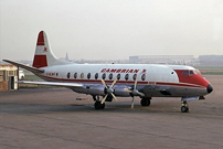 Painted in the Cambrian Airways 'White Cabin' livery.