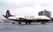 Photo of Euroair Transport Ltd Viscount G-CSZB c/n 248 February 1985