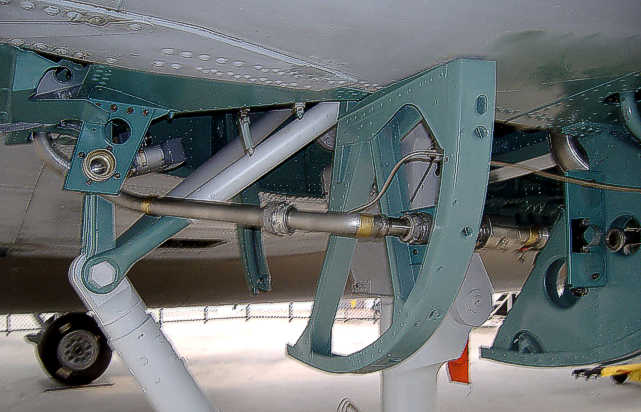 The starboard fuel inter-tank valve after restoration